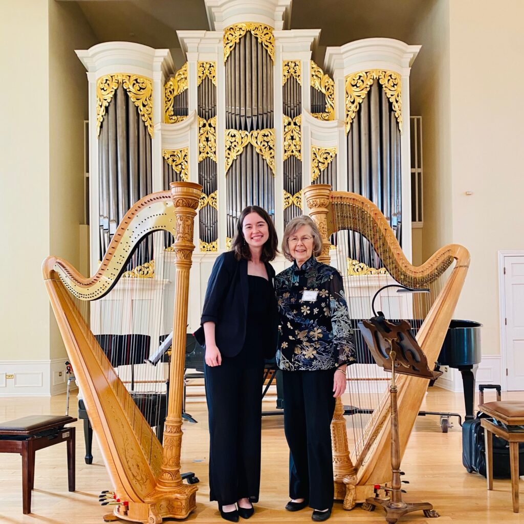 2025 province Day grandmother and granddaughter harp performance